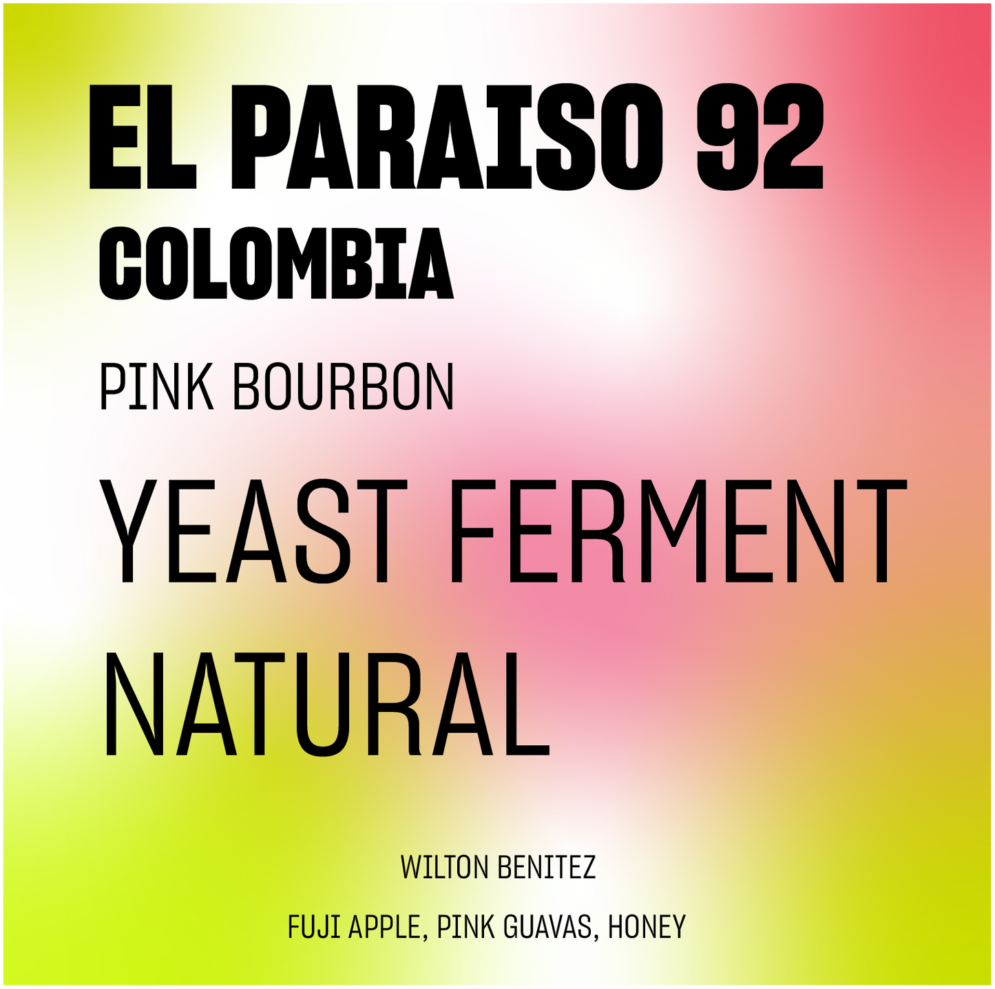 DISCOVERY l El Paraiso 92 Pink Bourbon Yeast Fermented Natural Colombia