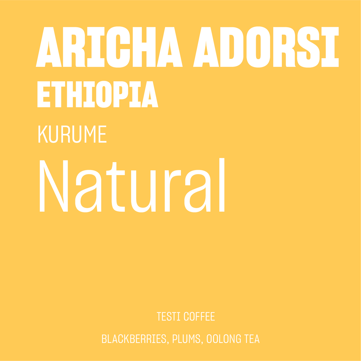 STAPLE l Aricha Adorsi Natural G1 Kurume Ethiopia